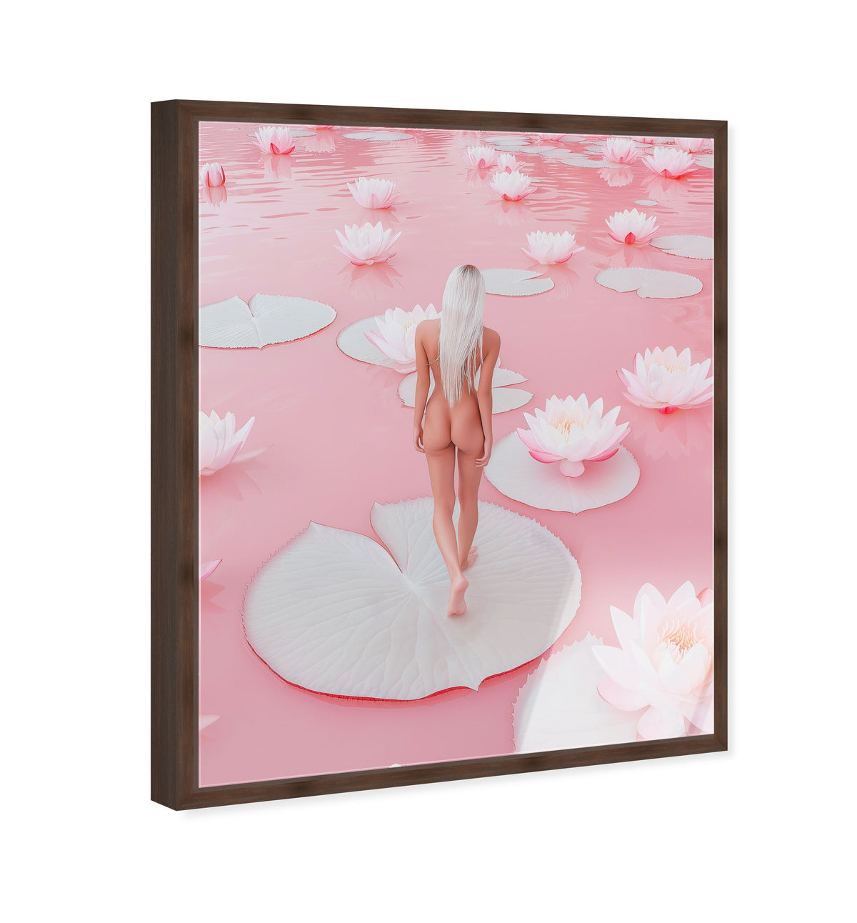 Nude Walk Among Petals
