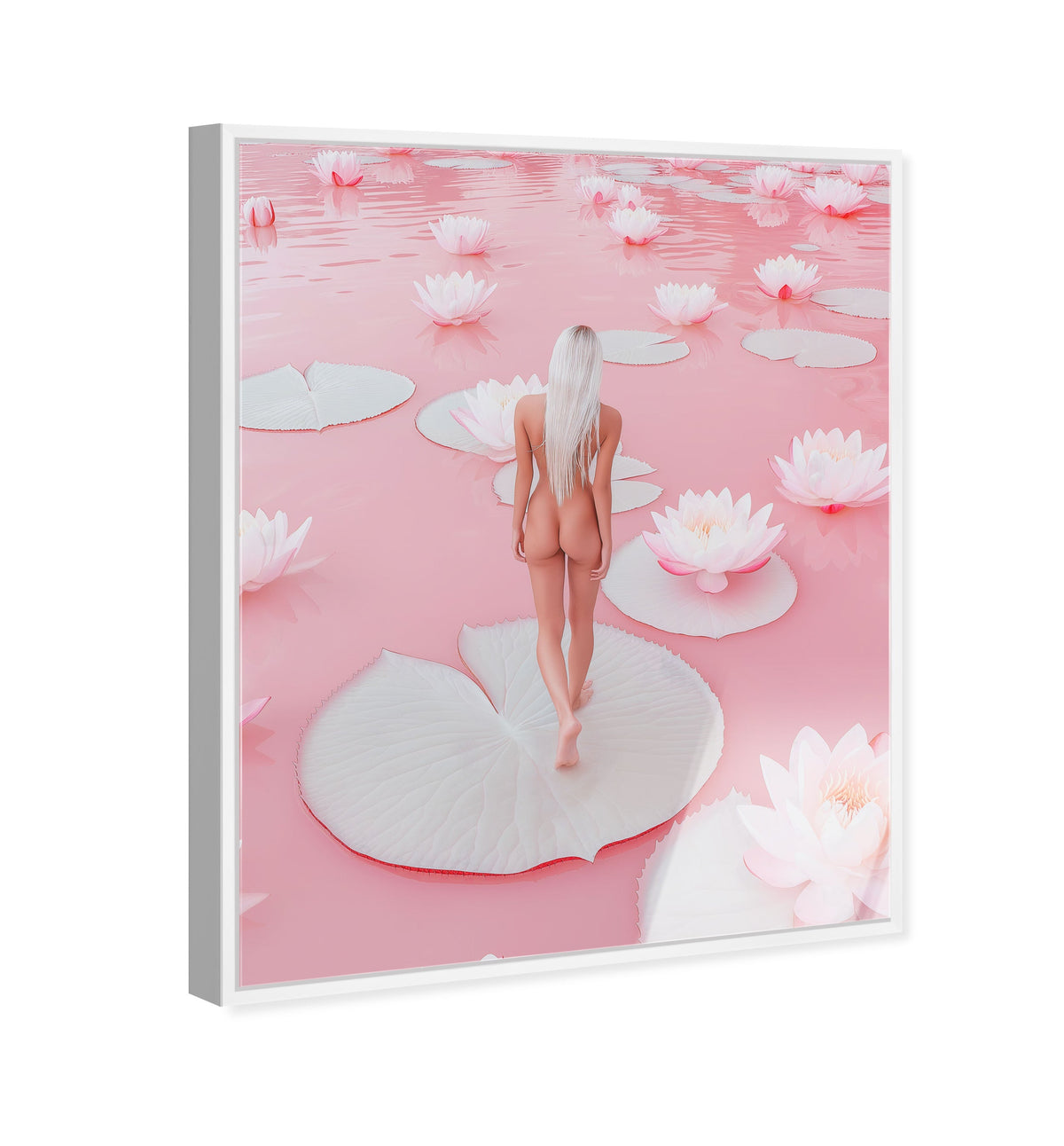 Nude Walk Among Petals