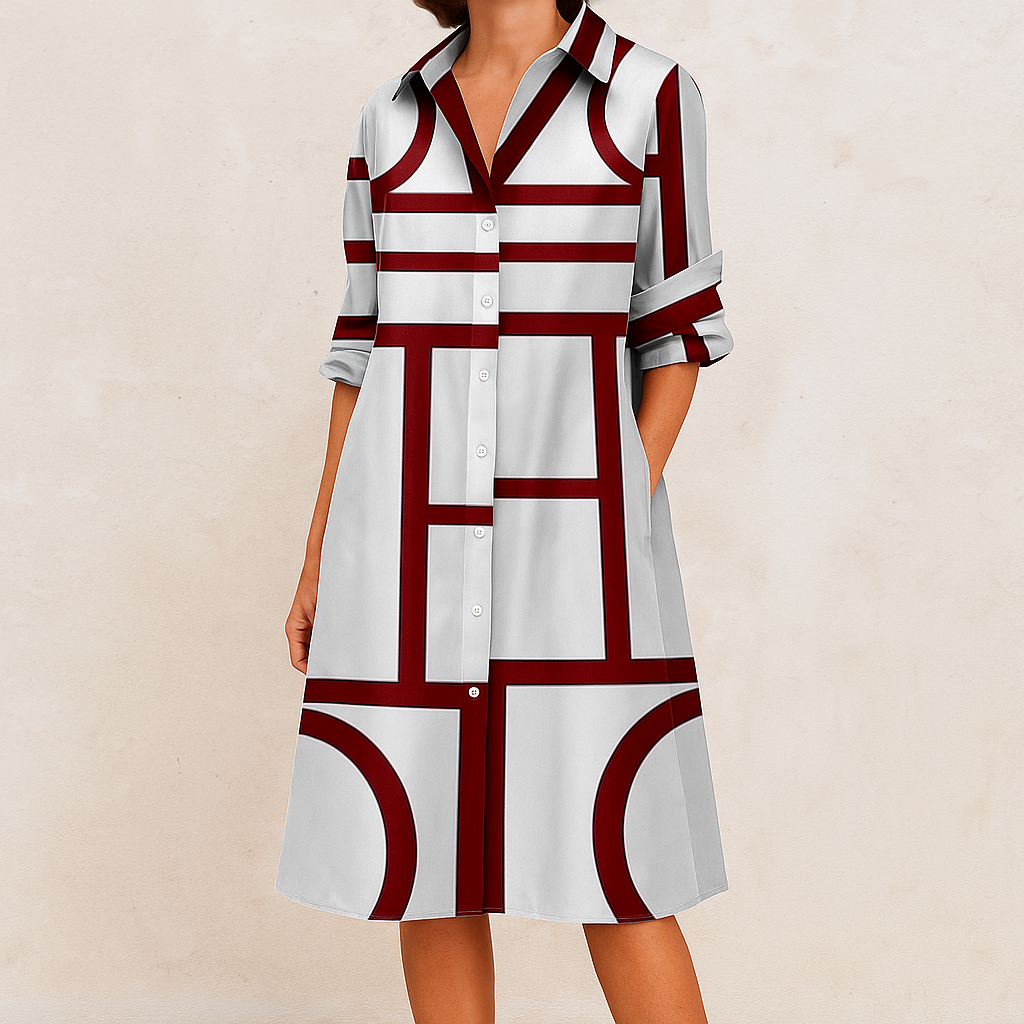 Chelsea | Women’s Chic Button-Up Summer Dress | Midi