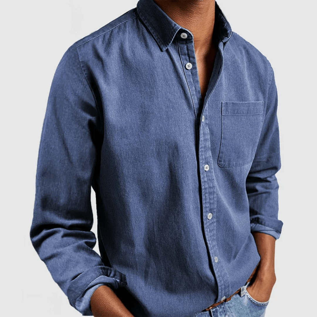 Fynn | Men’s Classic Long-Sleeve Shirt | Breathable Fit