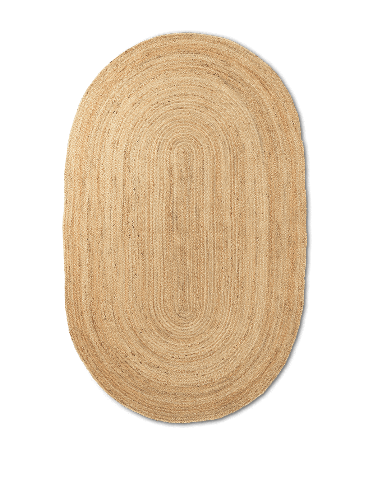 Eternal Oval Jute Rug, Natural
