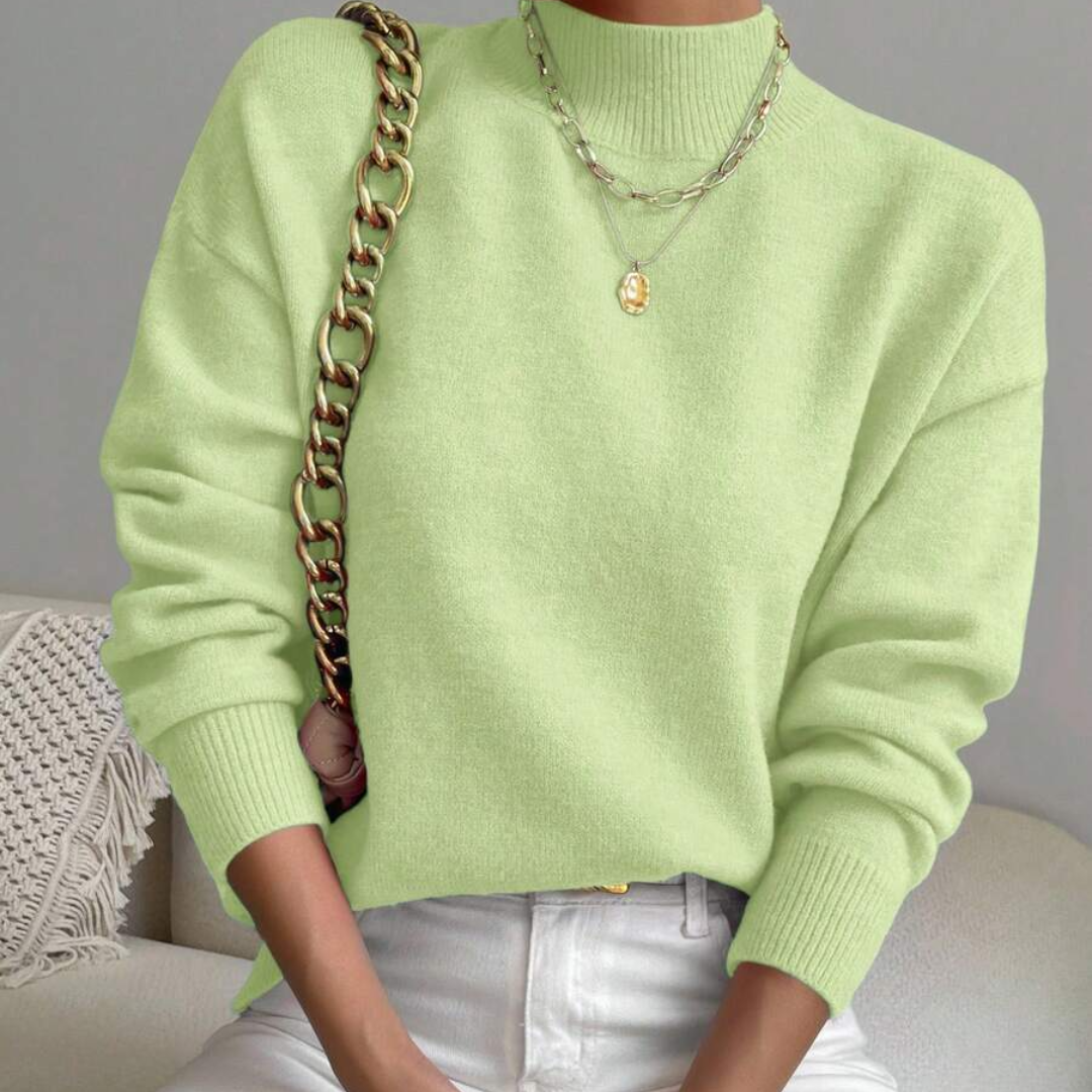 Hillary | Women’s Casual Knit Sweater | Roll Neck