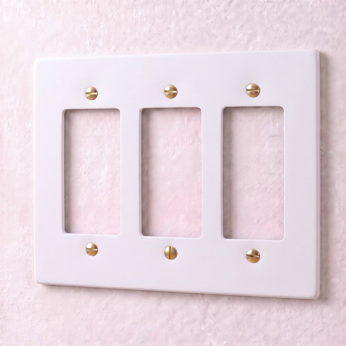 Brass Wall Plate (1-5 Gang)