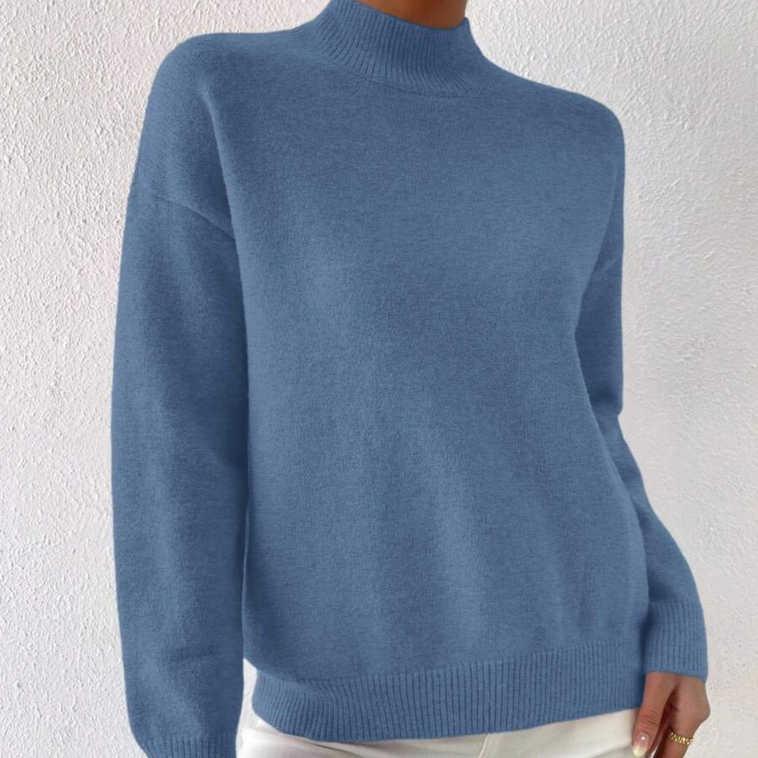 Hillary | Women’s Casual Knit Sweater | Roll Neck