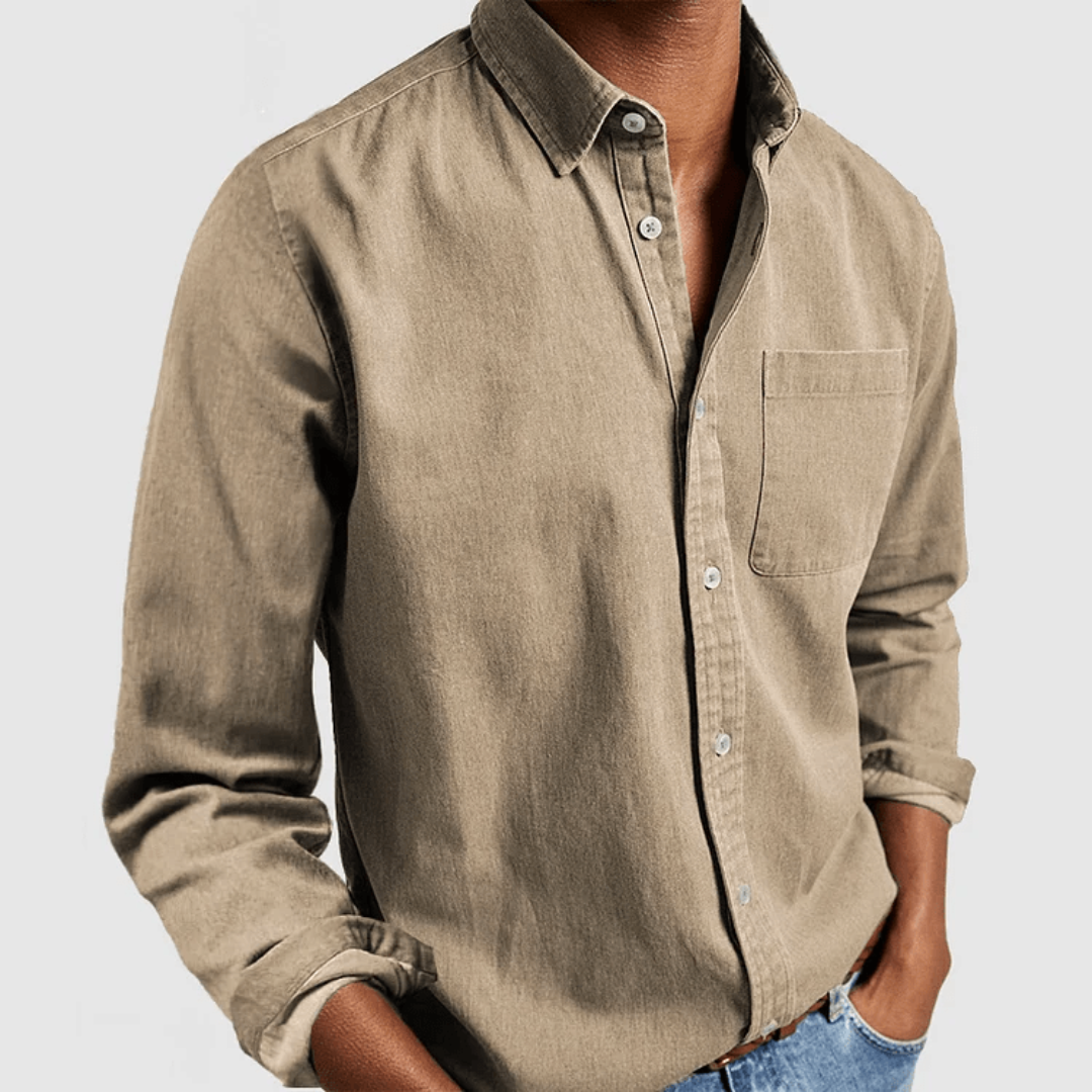 Fynn | Men’s Classic Long-Sleeve Shirt | Breathable Fit