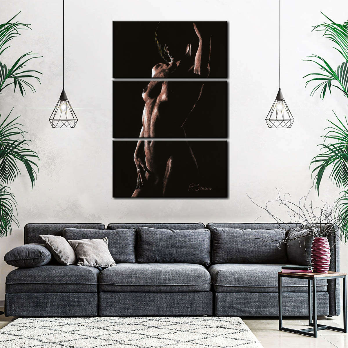 Contour in the Dark Wall Art