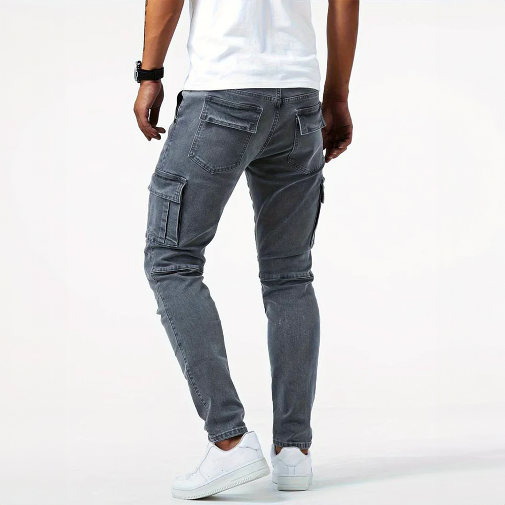 Leon Stretch Cargo Denim for Men