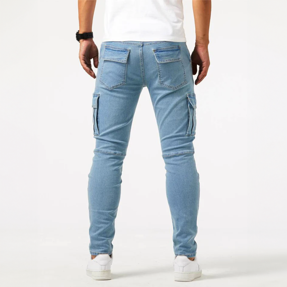 Leon Stretch Cargo Denim for Men