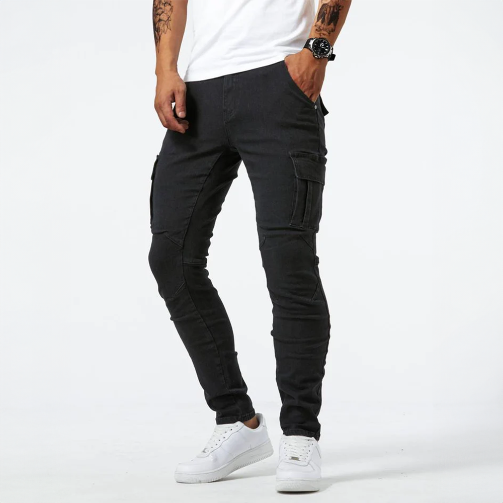 Leon Stretch Cargo Denim for Men