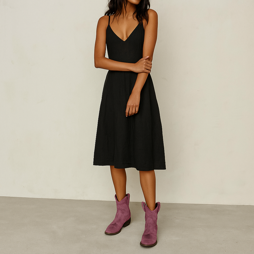 Pamu | Bottes de cowboy western vintage pour femme | Cheville