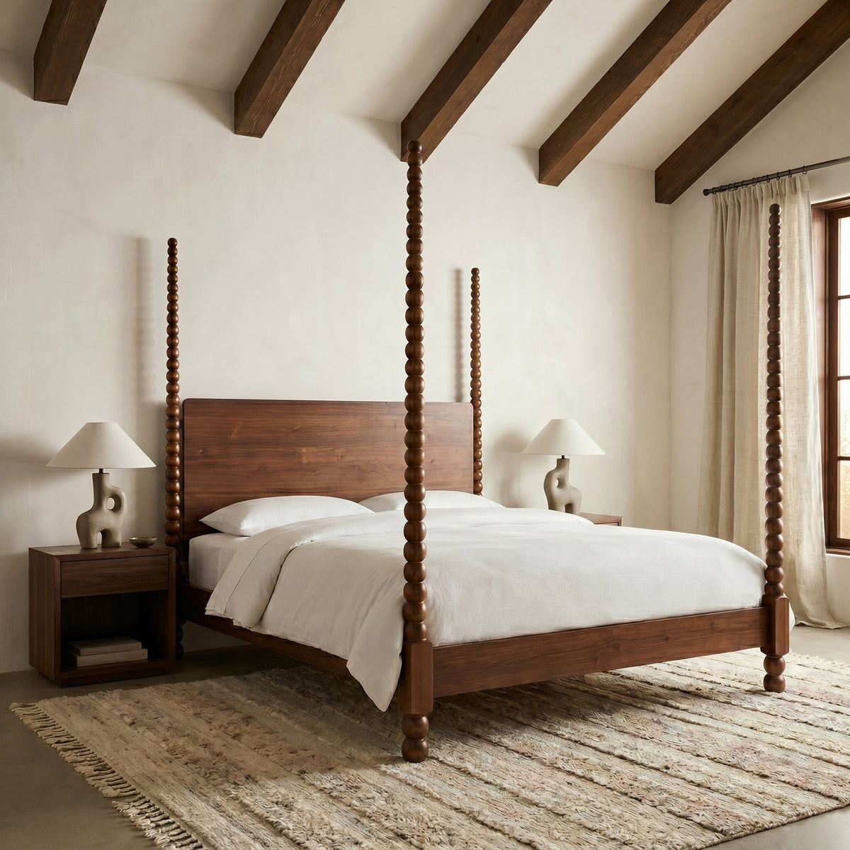 Aberdeen Bed, Walnut, Queen