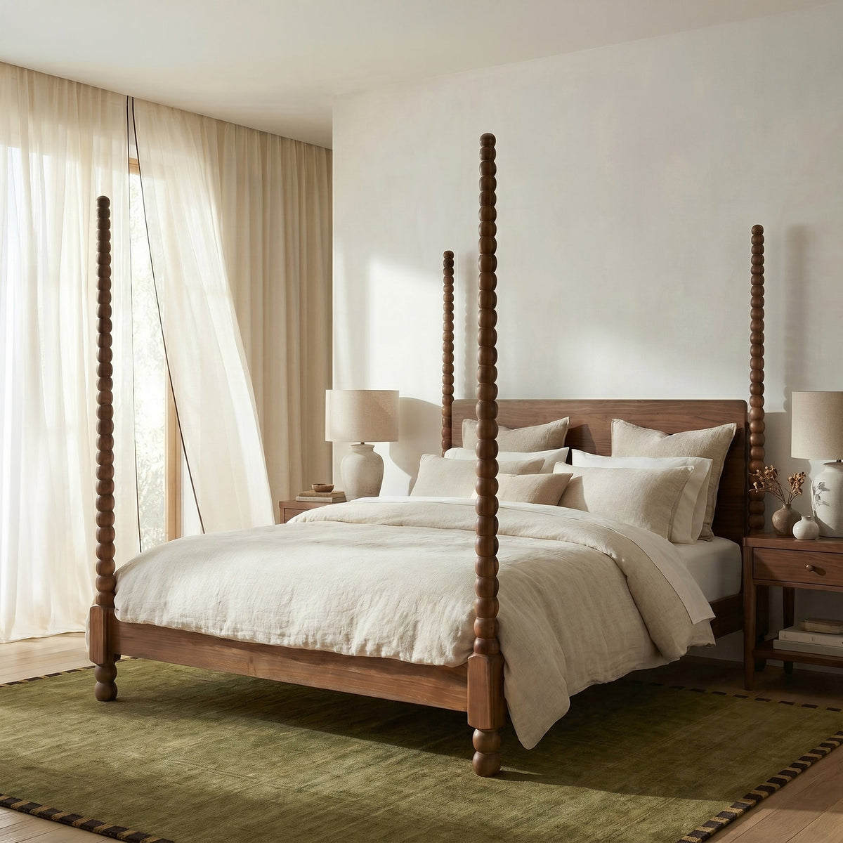 Aberdeen Bed, Walnut, King