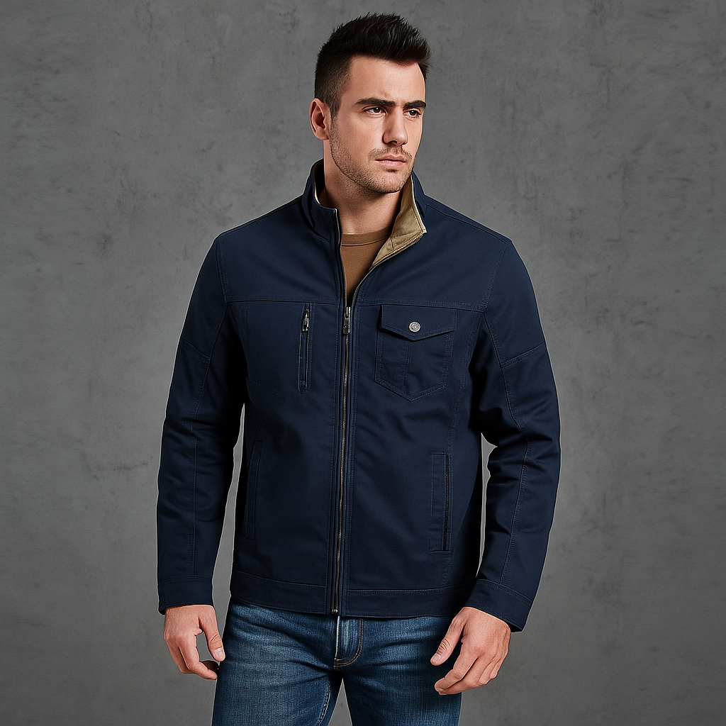 Filip | Men’s Reversible Windbreaker Fall Jacket | Military Style