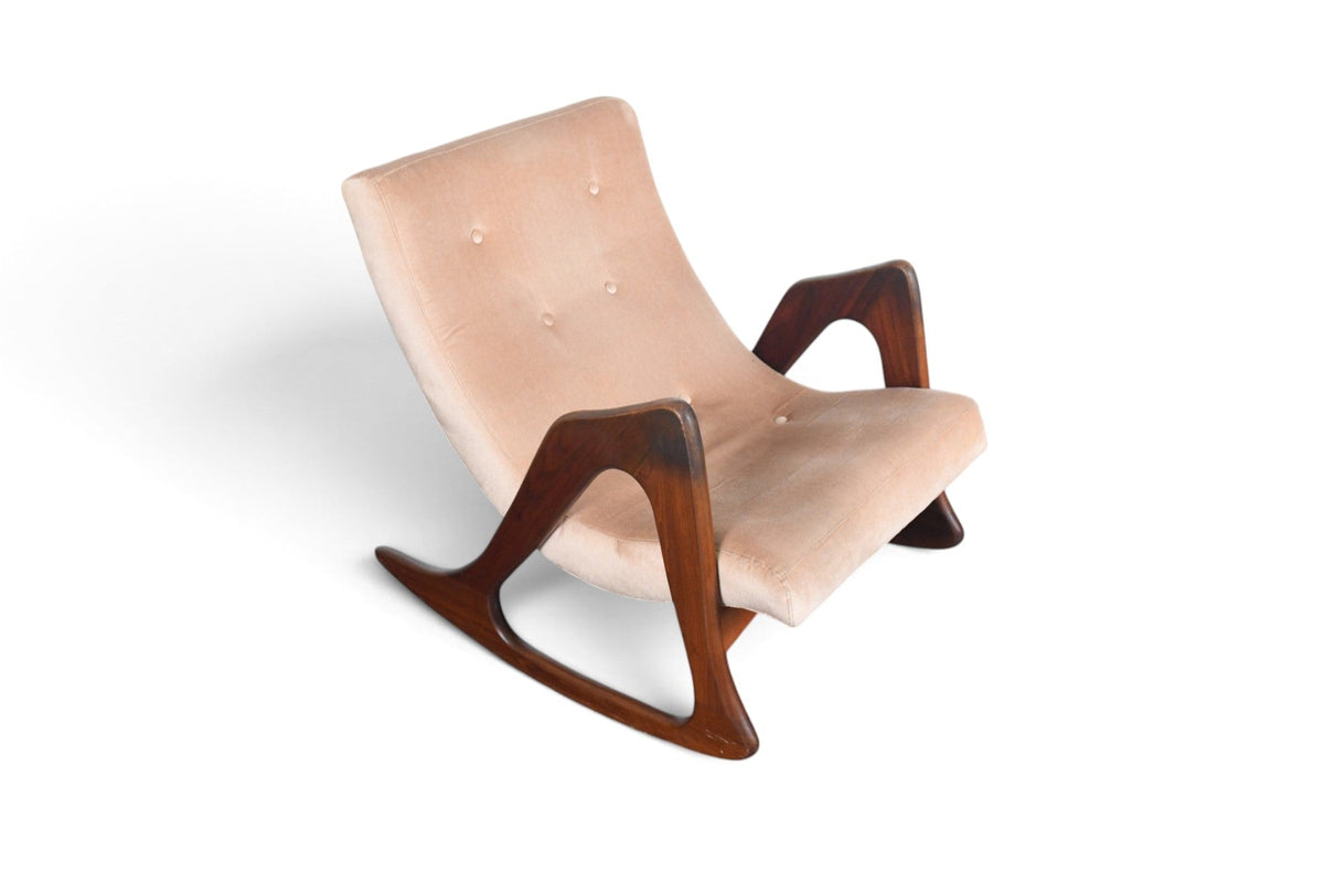 ADRIAN PEARSALL MODEL 812 ORGANIC ROCKING CHAIR IN WALNUT