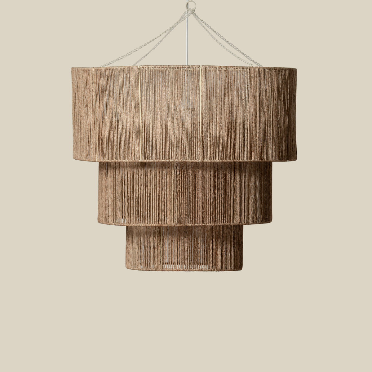 Paloma Tiered Jute Chandelier