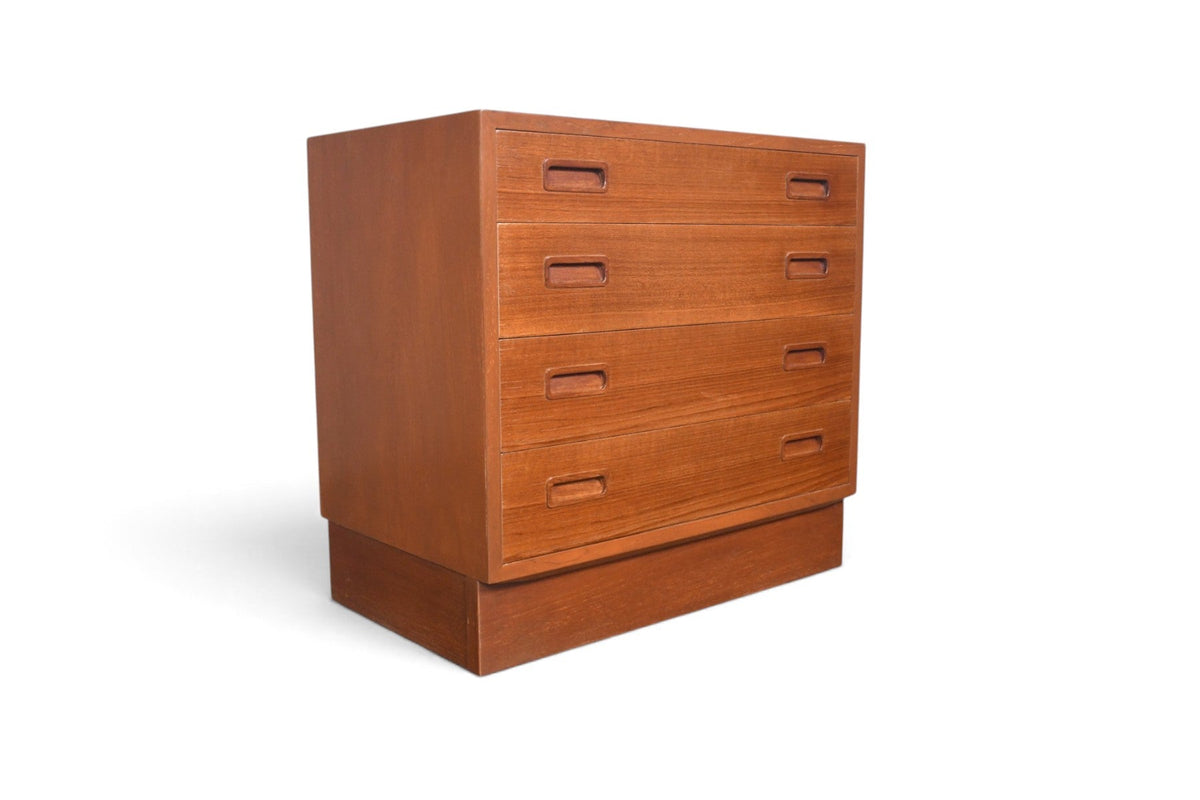 CARLO JENSEN FOUR DRAWER GENTLEMAN'S CHEST IN TEAK