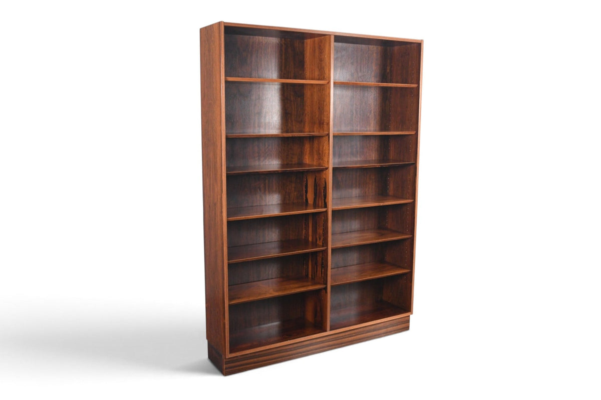 CARLO JENSEN DOUBLE ROSEWOOD BOOKCASE BY HUNDEVAD + CO #1