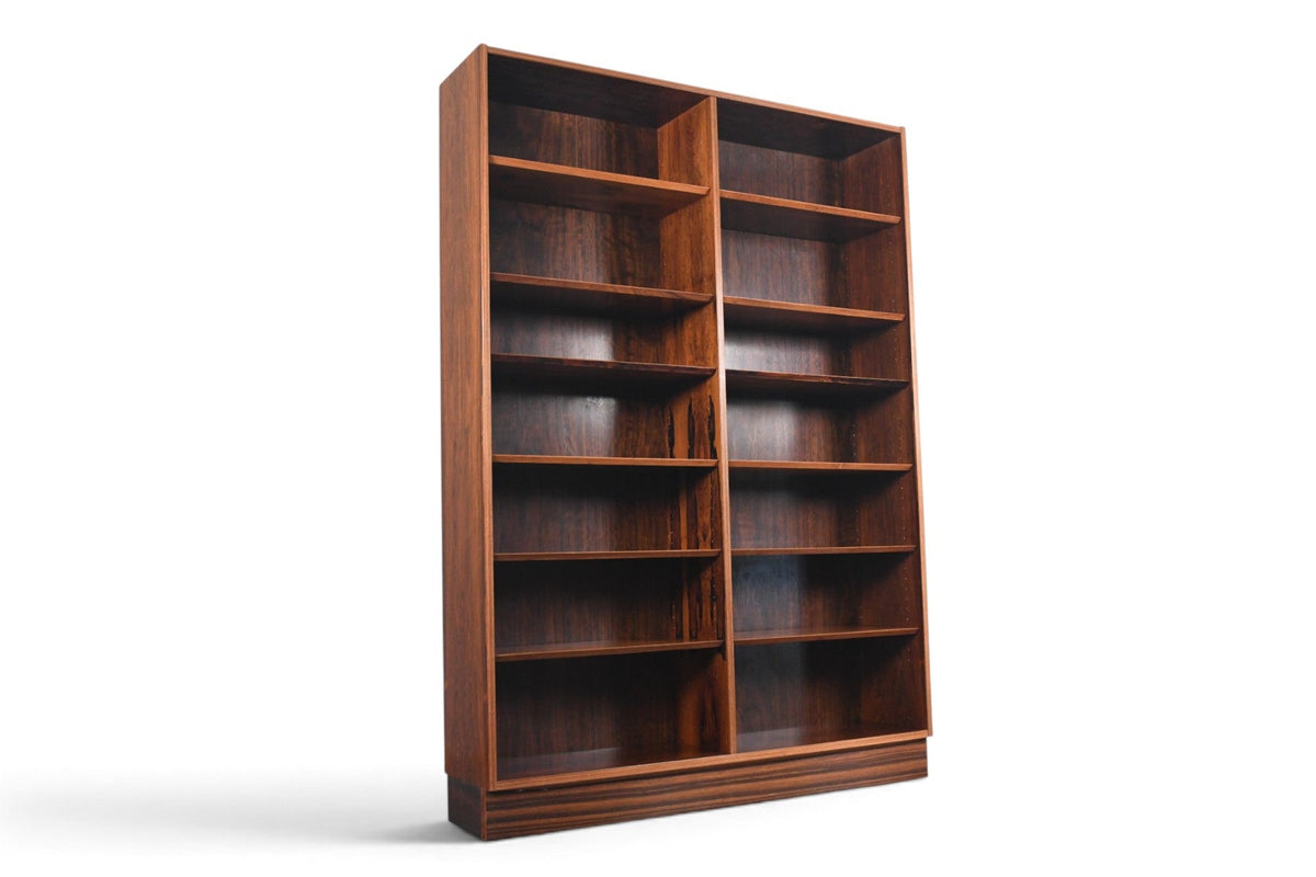 CARLO JENSEN DOUBLE ROSEWOOD BOOKCASE BY HUNDEVAD + CO #1