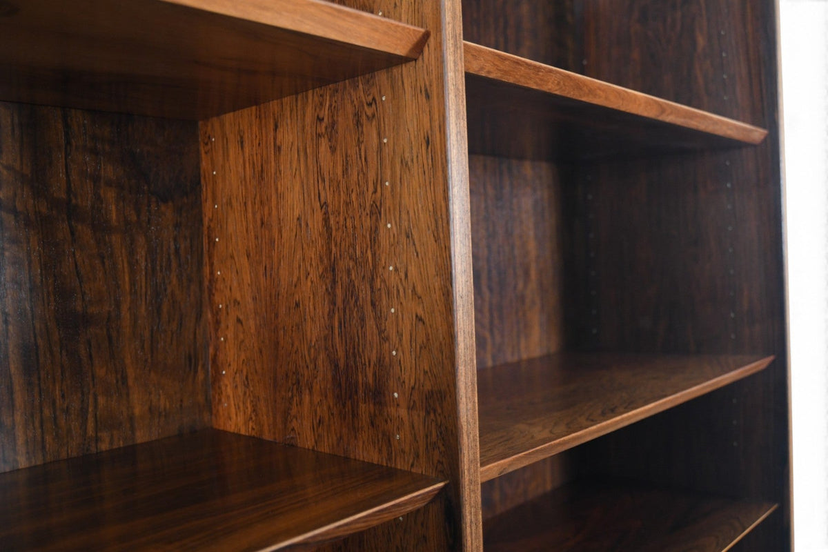 CARLO JENSEN DOUBLE ROSEWOOD BOOKCASE BY HUNDEVAD + CO #1