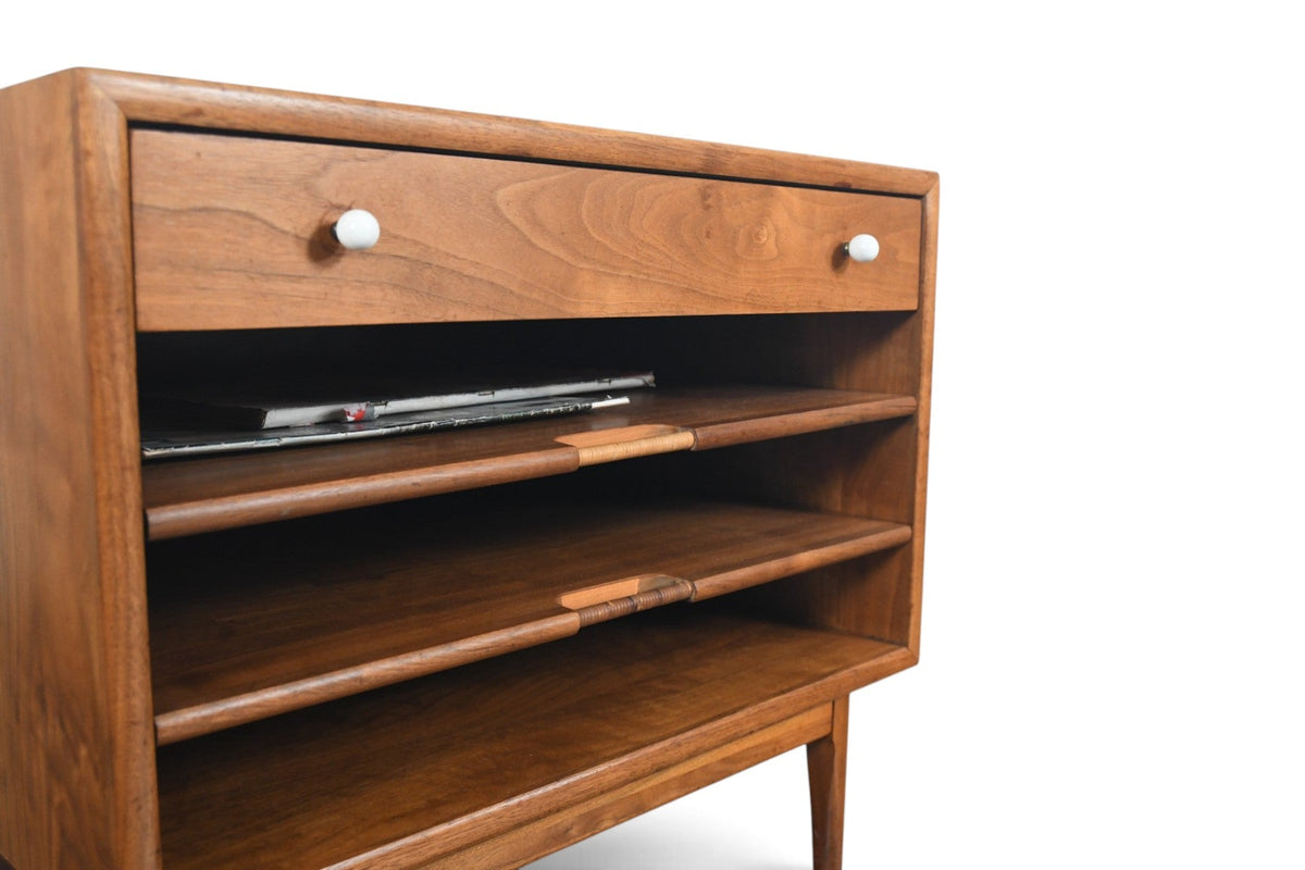 RARE KIPP STEWART FOR DREXEL "DECLARATION" MAGAZINE SIDE TABLE