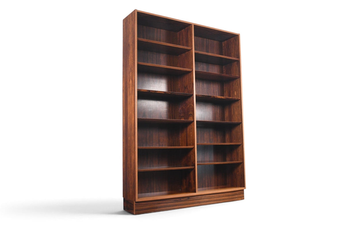 CARLO JENSEN DOUBLE ROSEWOOD BOOKCASE BY HUNDEVAD + CO #3