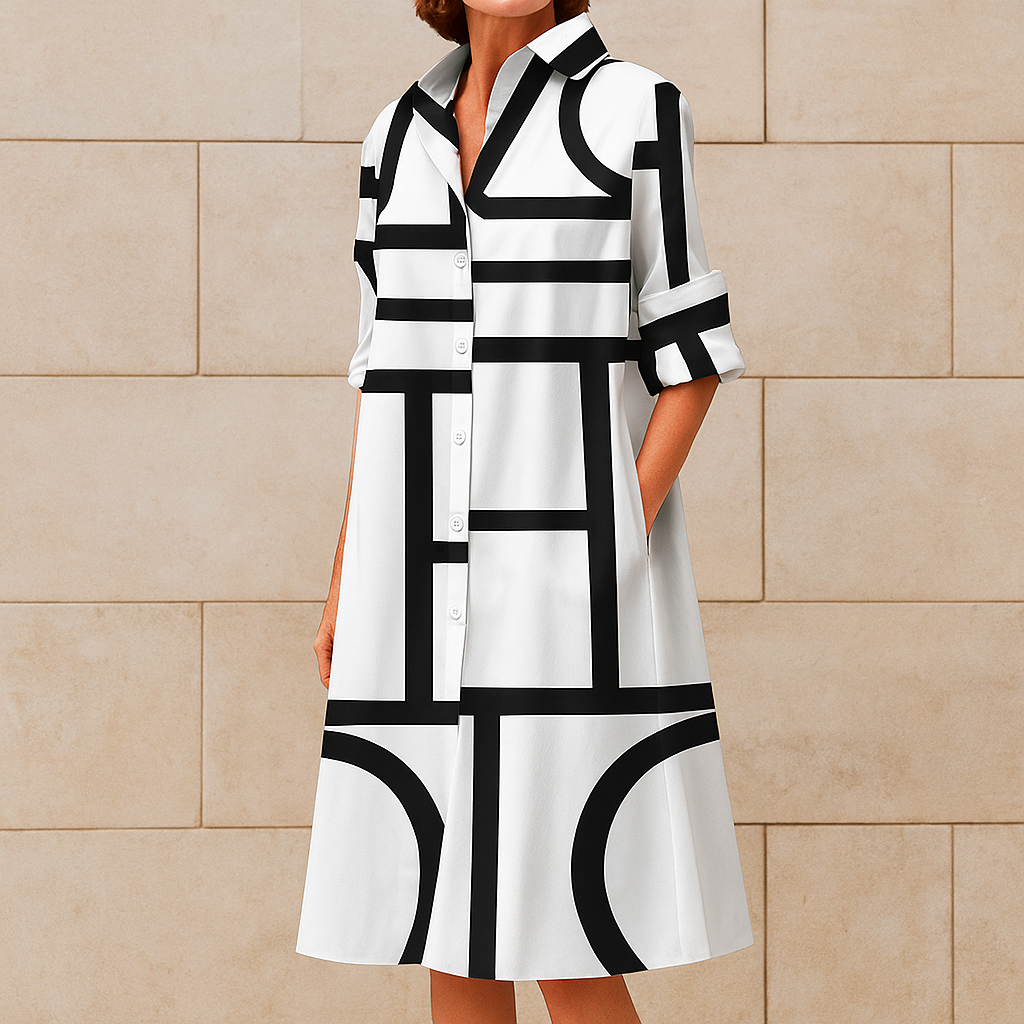 Chelsea | Women’s Chic Button-Up Summer Dress | Midi