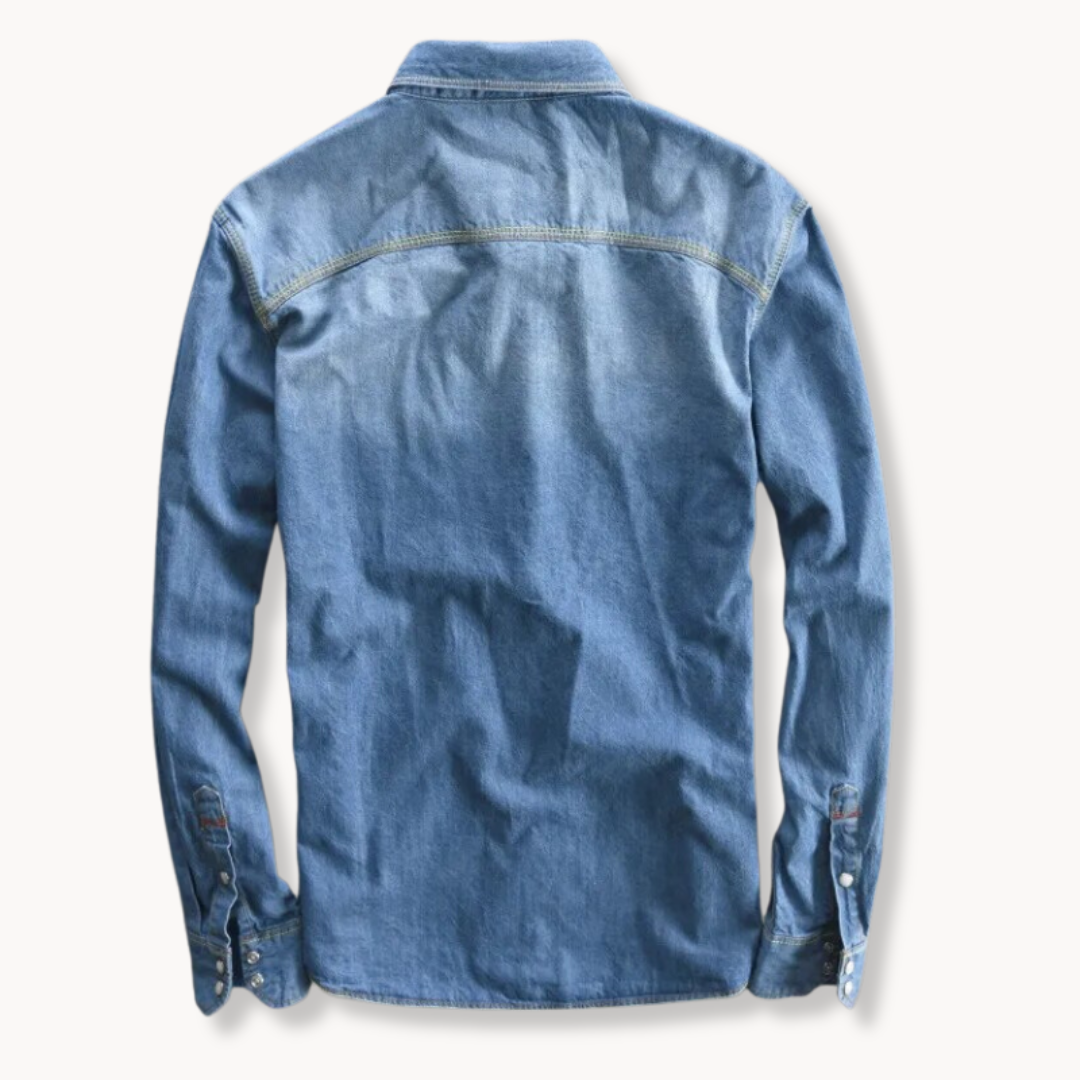 Chemise boutonnée en coton brossé Maximo pour homme