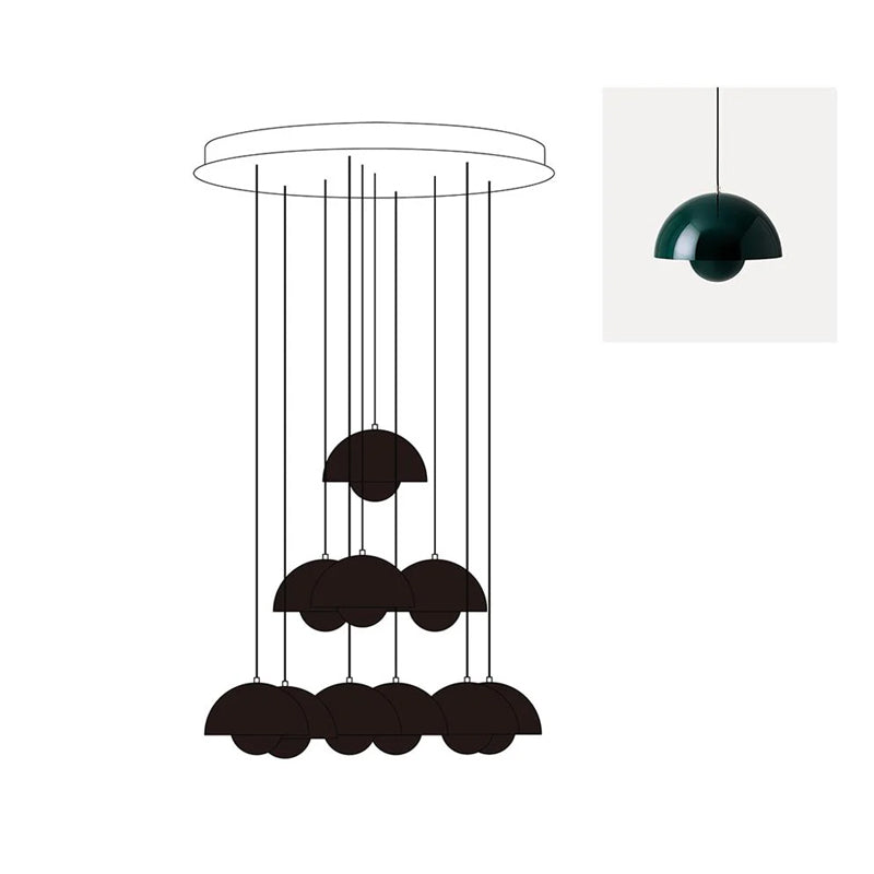 Duo Dome Chandelier
