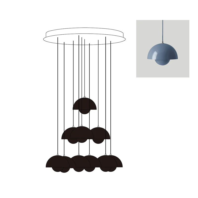 Duo Dome Chandelier