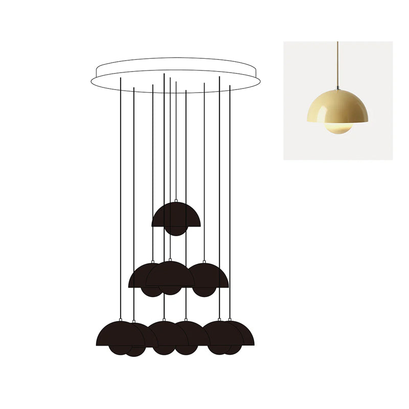 Duo Dome Chandelier