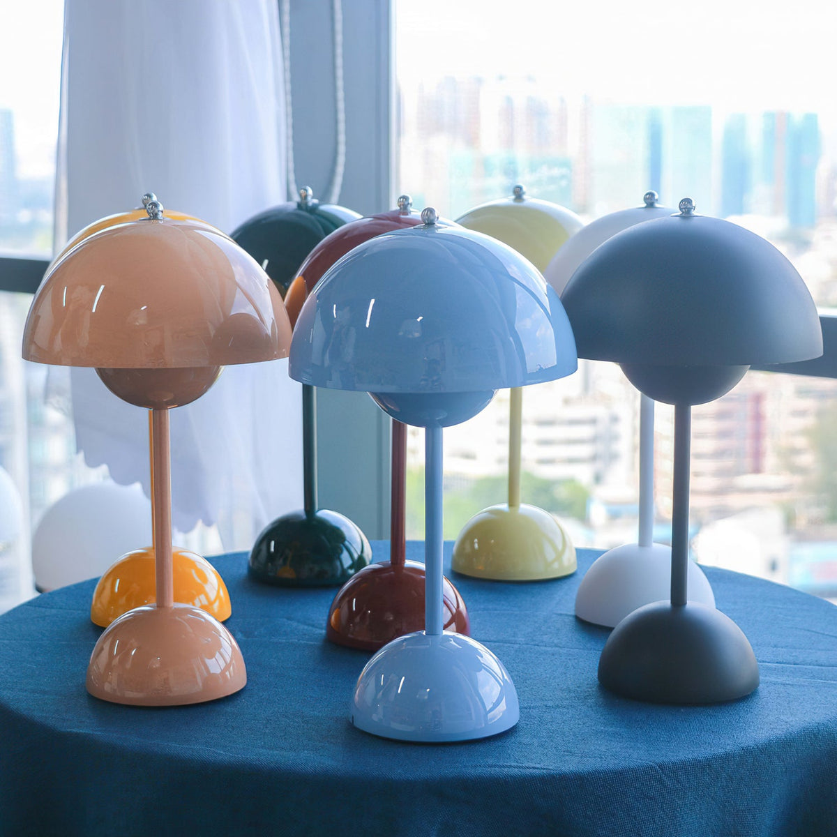 Duo Dome Portable Table Lamp