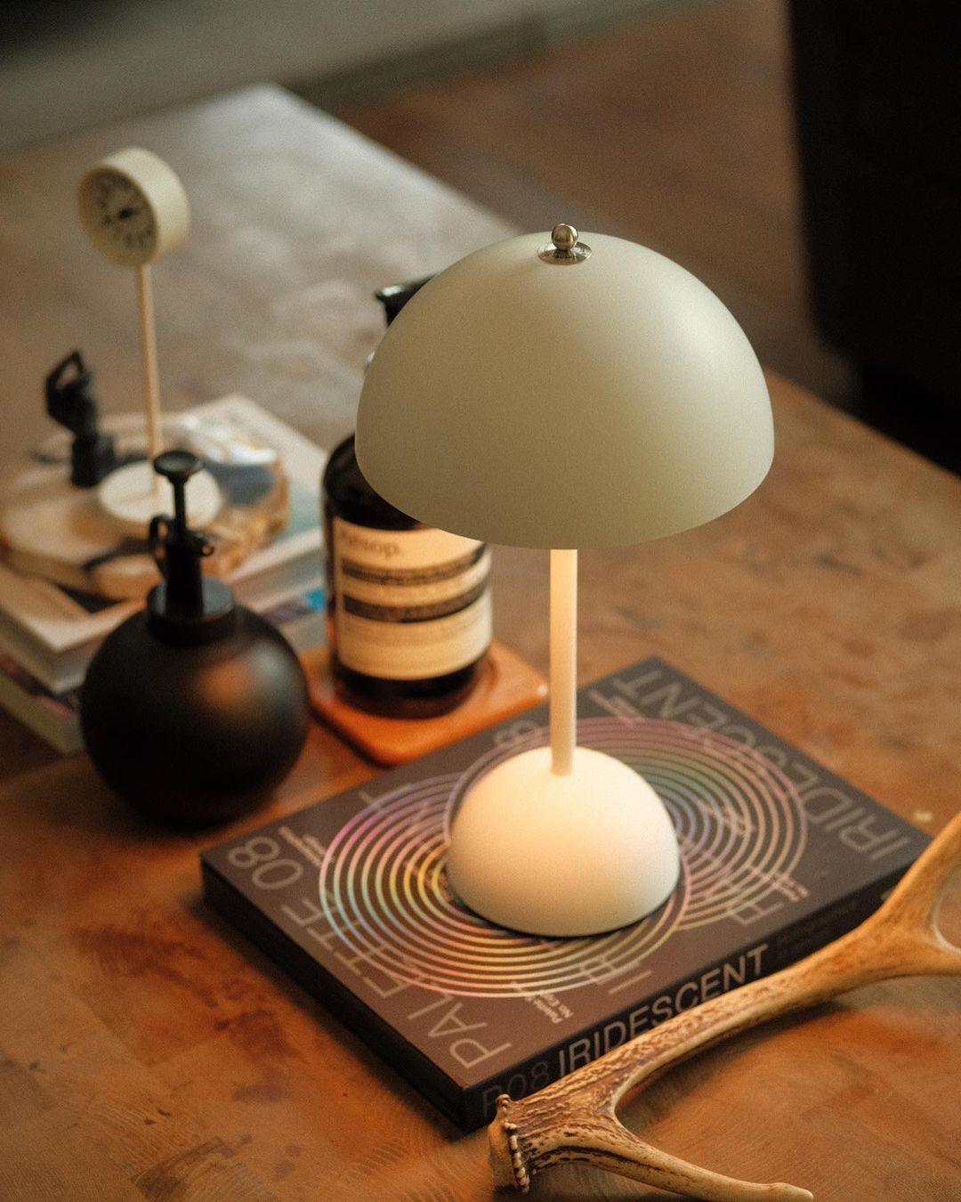 Duo Dome Portable Table Lamp