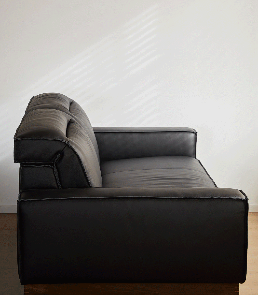 Japandi Genuine Leather L Shape Sofa 3+L RIVER