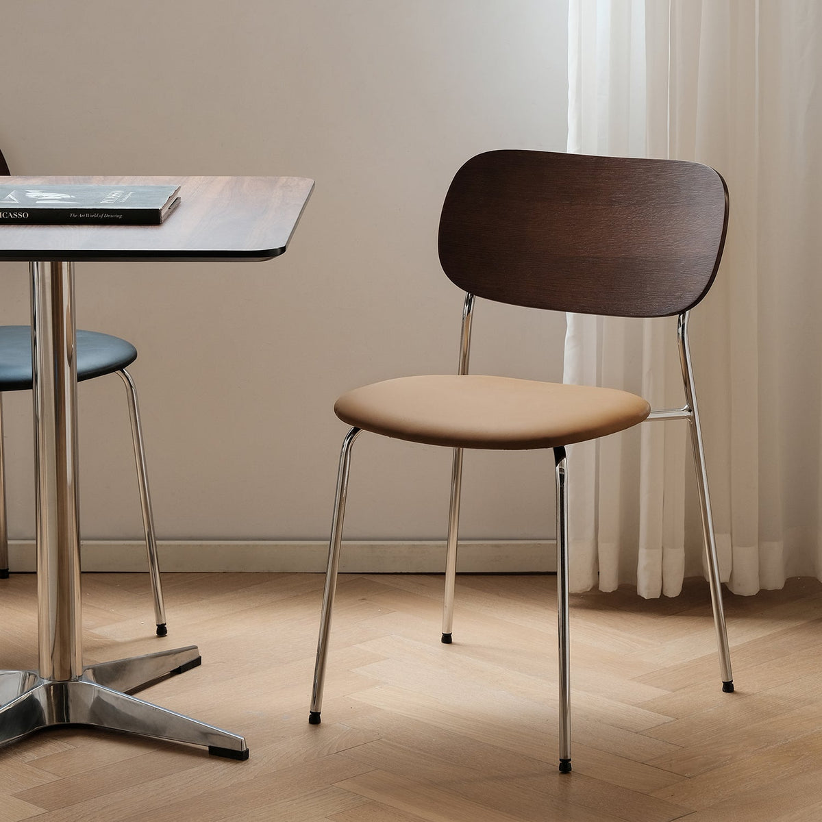 Bauhaus PU Leather Dining Chair NIKA
