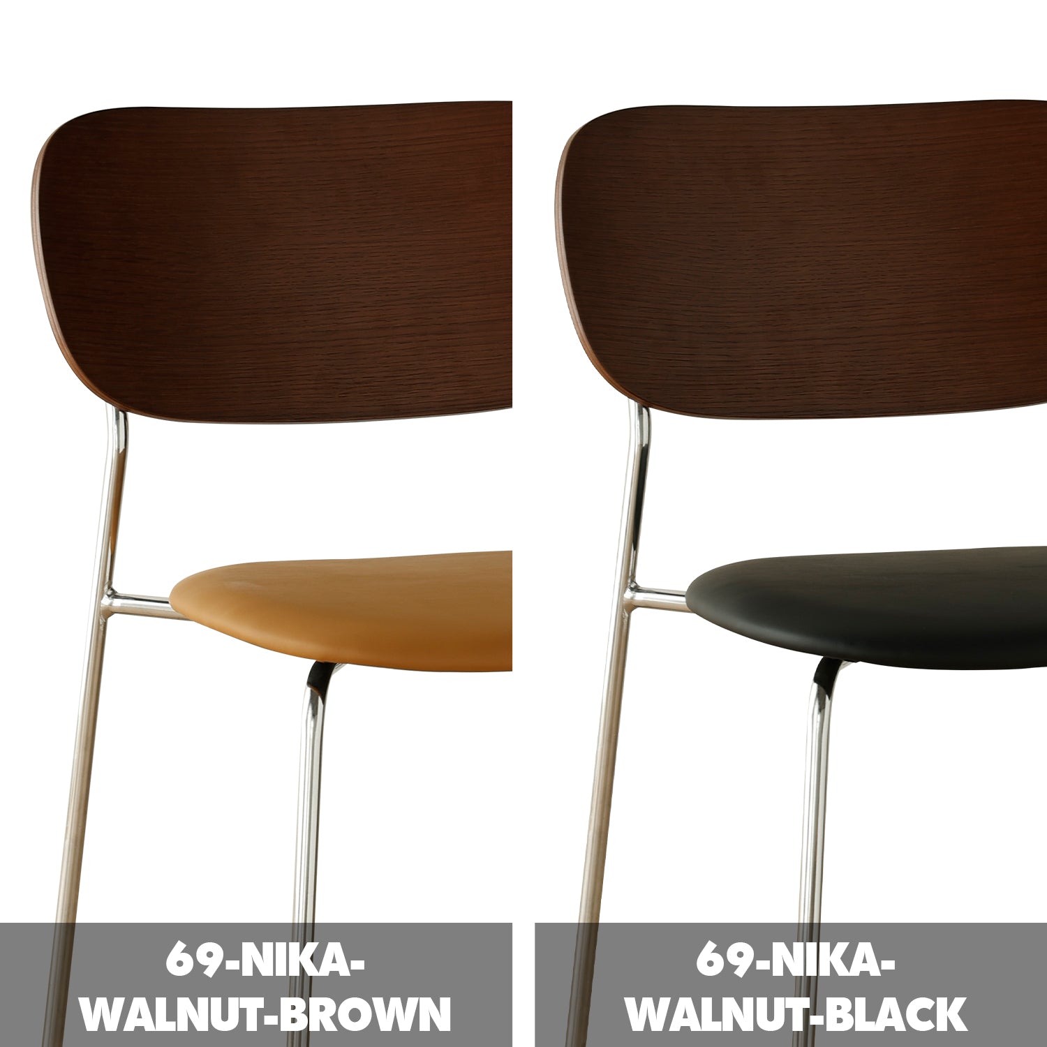 Bauhaus PU Leather Dining Chair NIKA