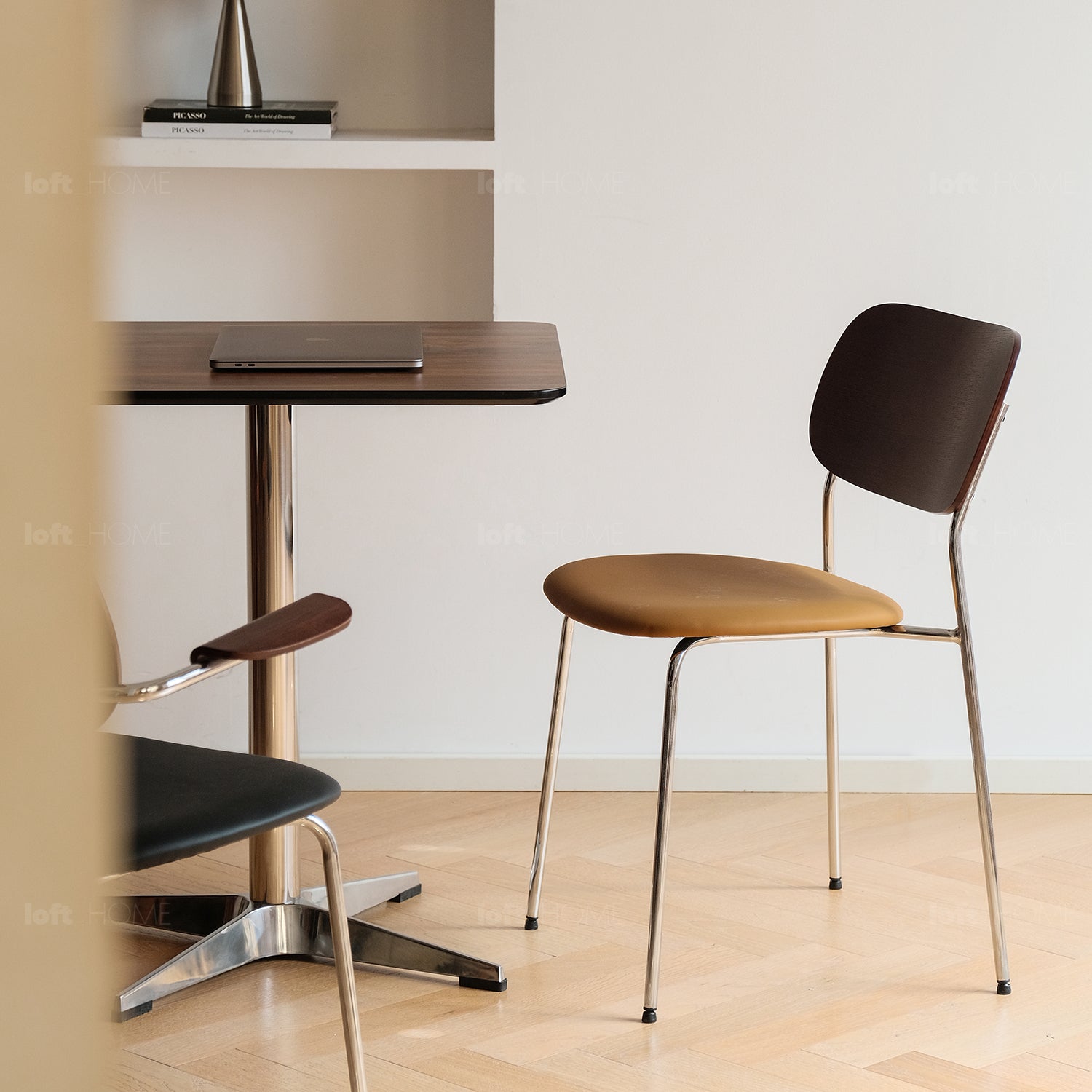 Bauhaus PU Leather Dining Chair NIKA