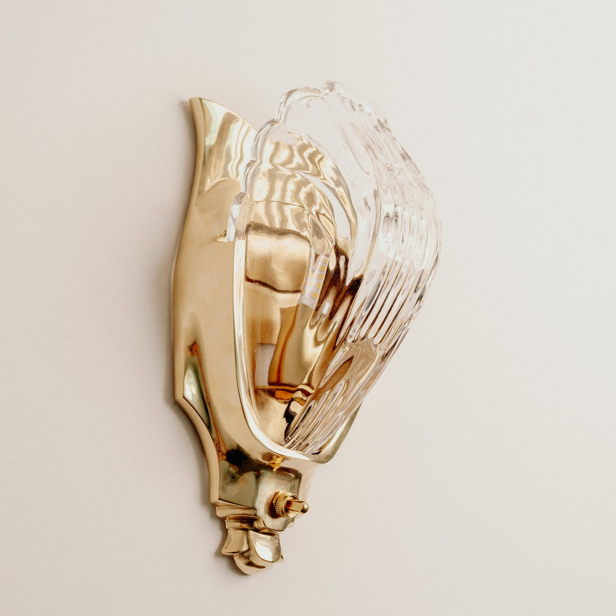 Lilith Brass Antique Art Deco Wall Light