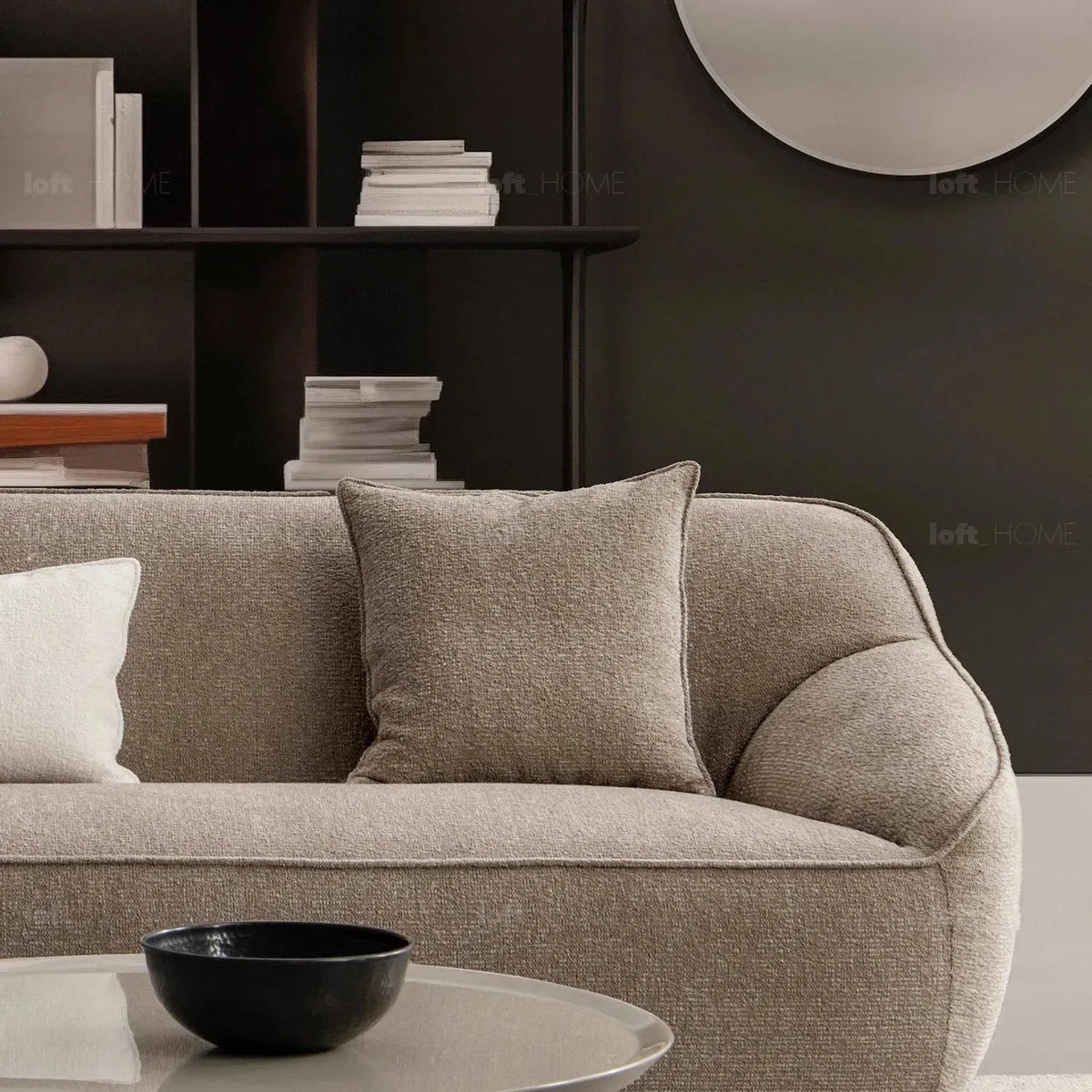 Modern Mixed Weave Fabric L Shape Sectional Sofa SPHIA 3.5+L