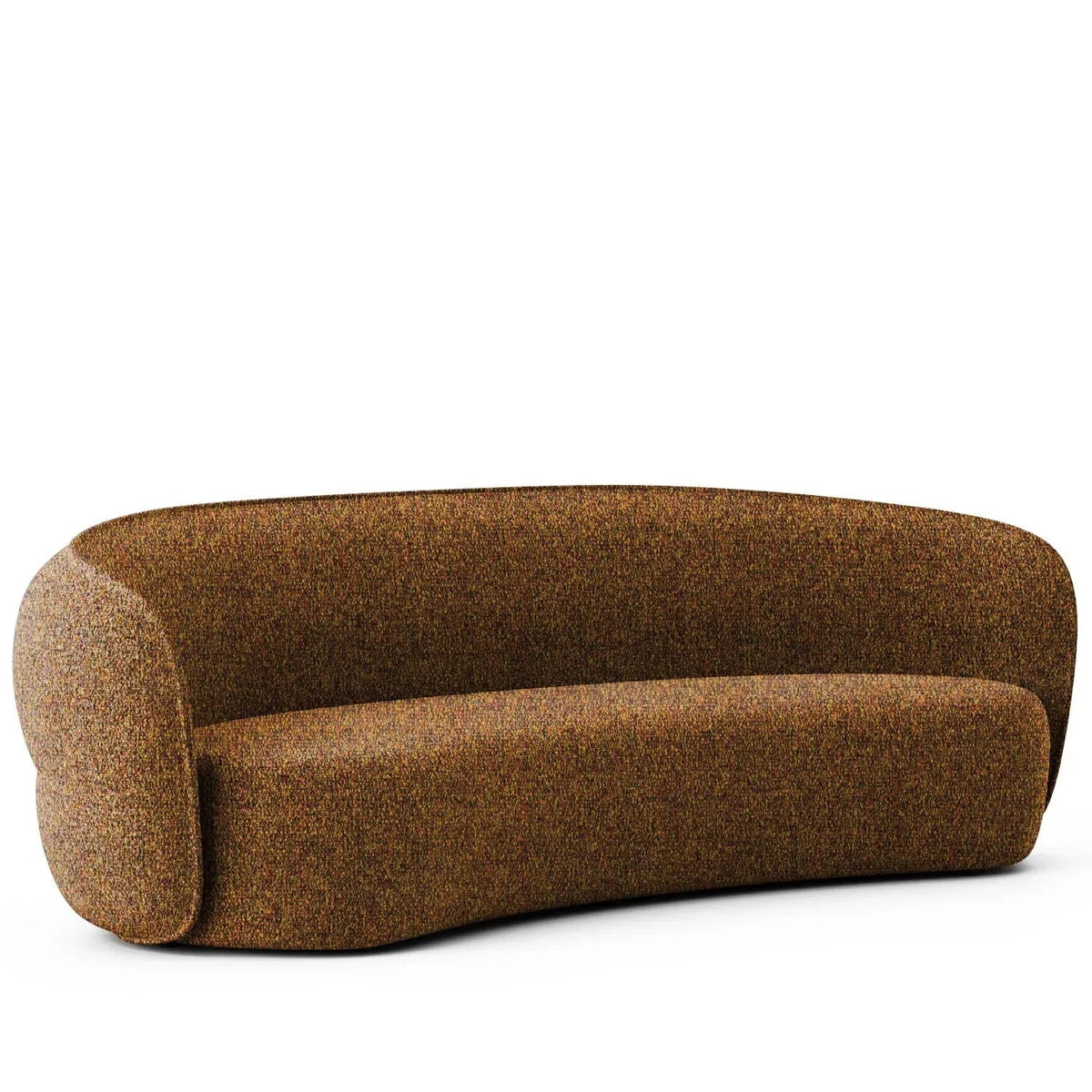 Minimalist Fabric Curved 4 Seater Sofa POD