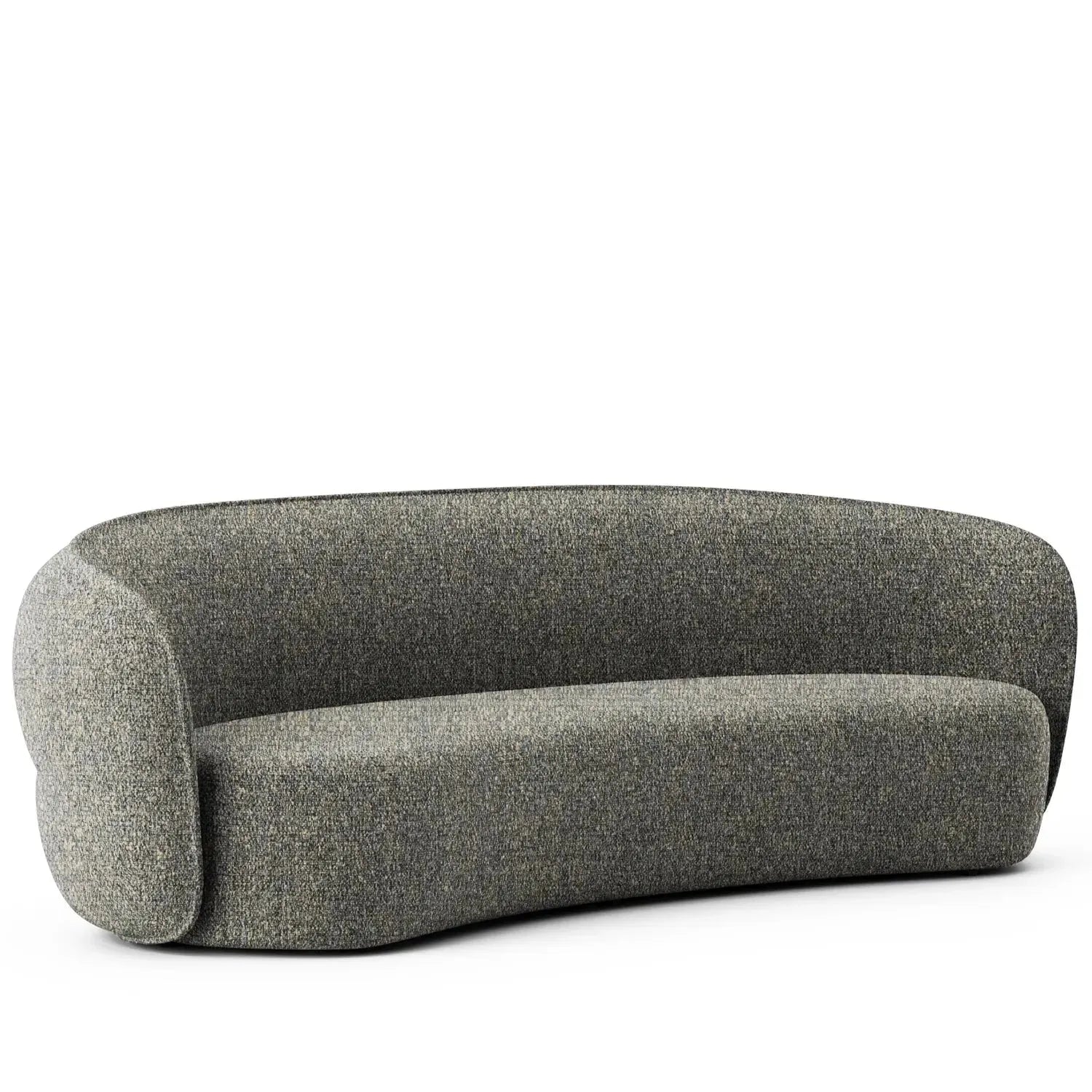 Minimalist Fabric Curved 4 Seater Sofa POD