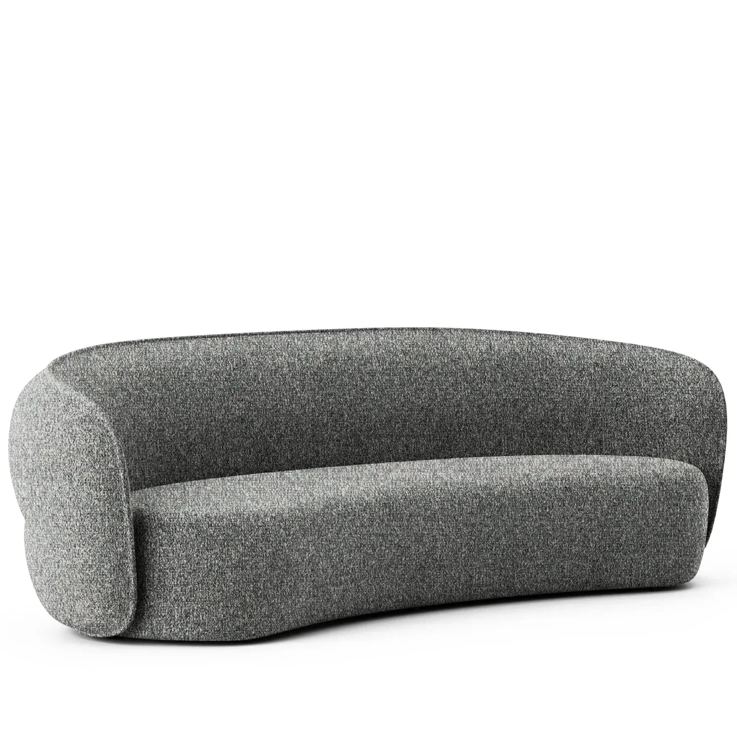 Minimalist Fabric Curved 4 Seater Sofa POD