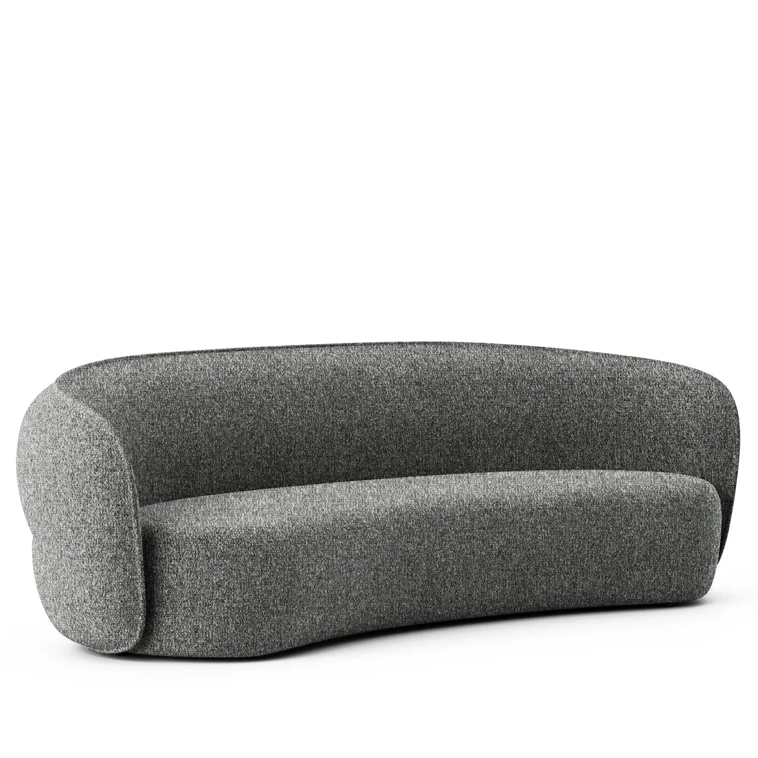 Minimalist Fabric Curved 4 Seater Sofa POD