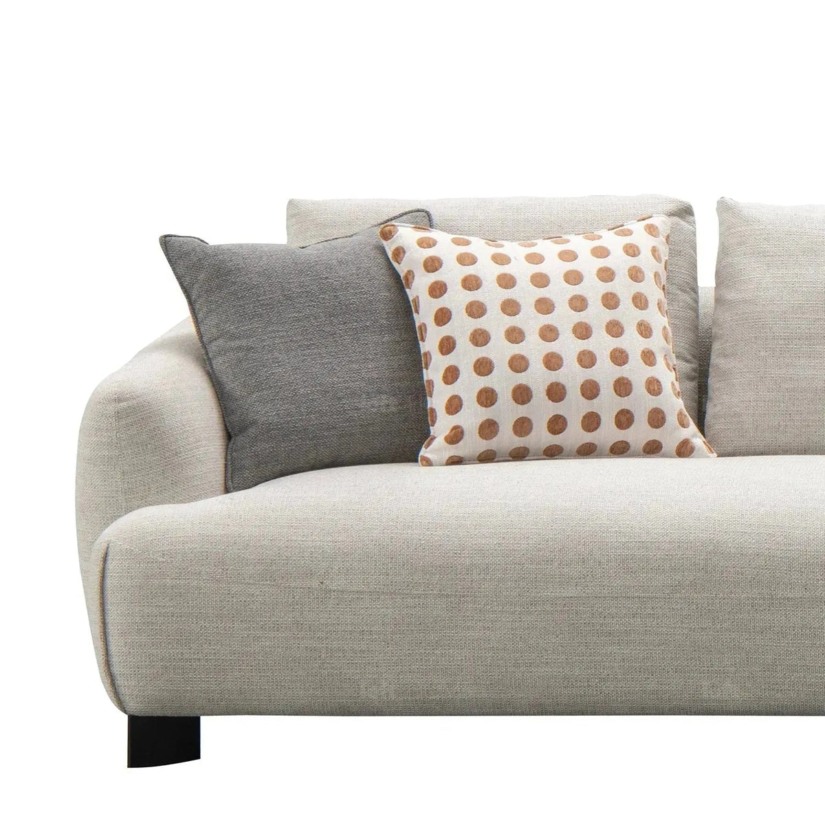 Modern Mixed Weave Fabric L Shape Sectional Sofa REFUGE 3+L