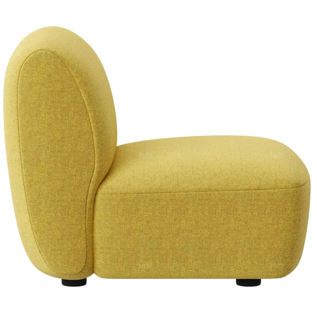 Modern Mixed Weave Fabric Modular Armless 1 Seater Sofa PETALS