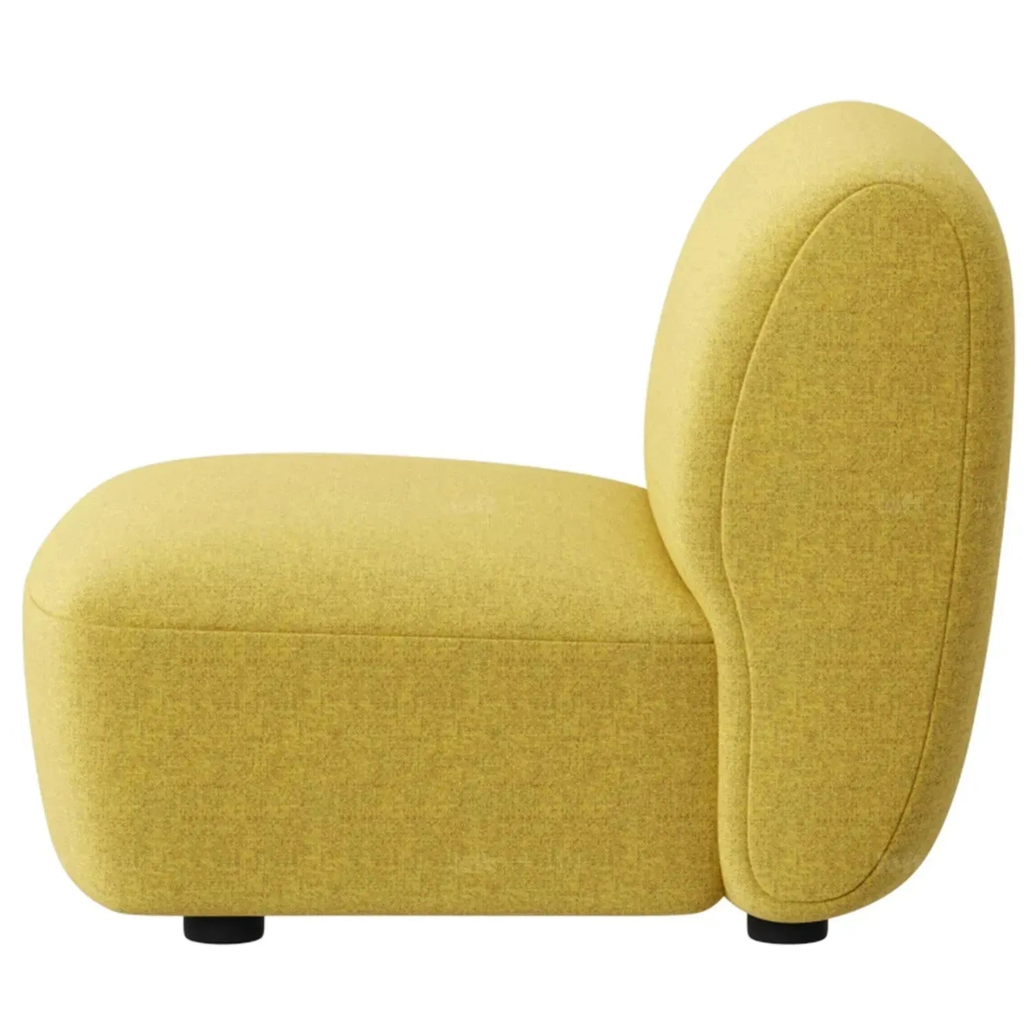 Modern Mixed Weave Fabric Modular Armless 1 Seater Sofa PETALS