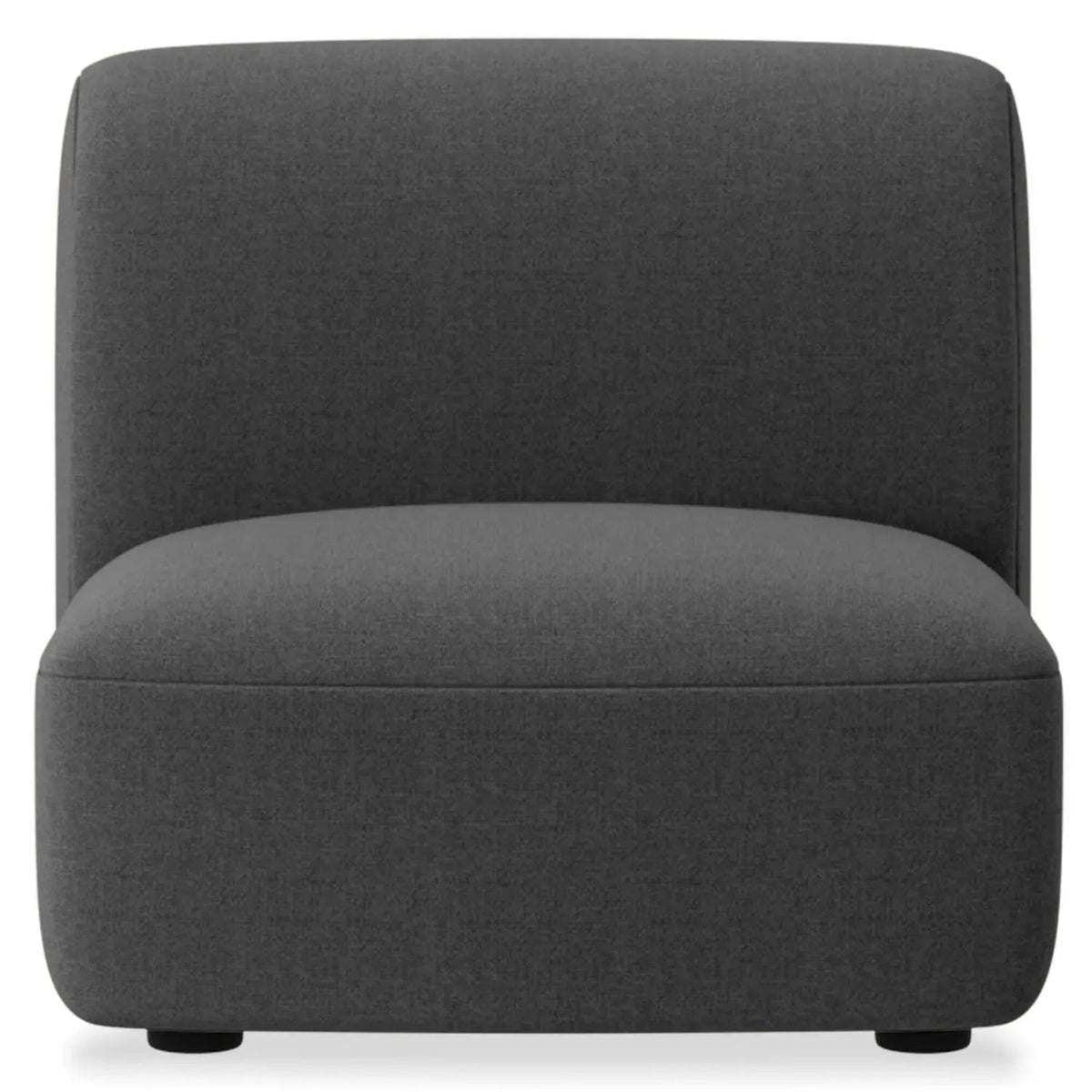 Modern Mixed Weave Fabric Modular Armless 1 Seater Sofa PETALS