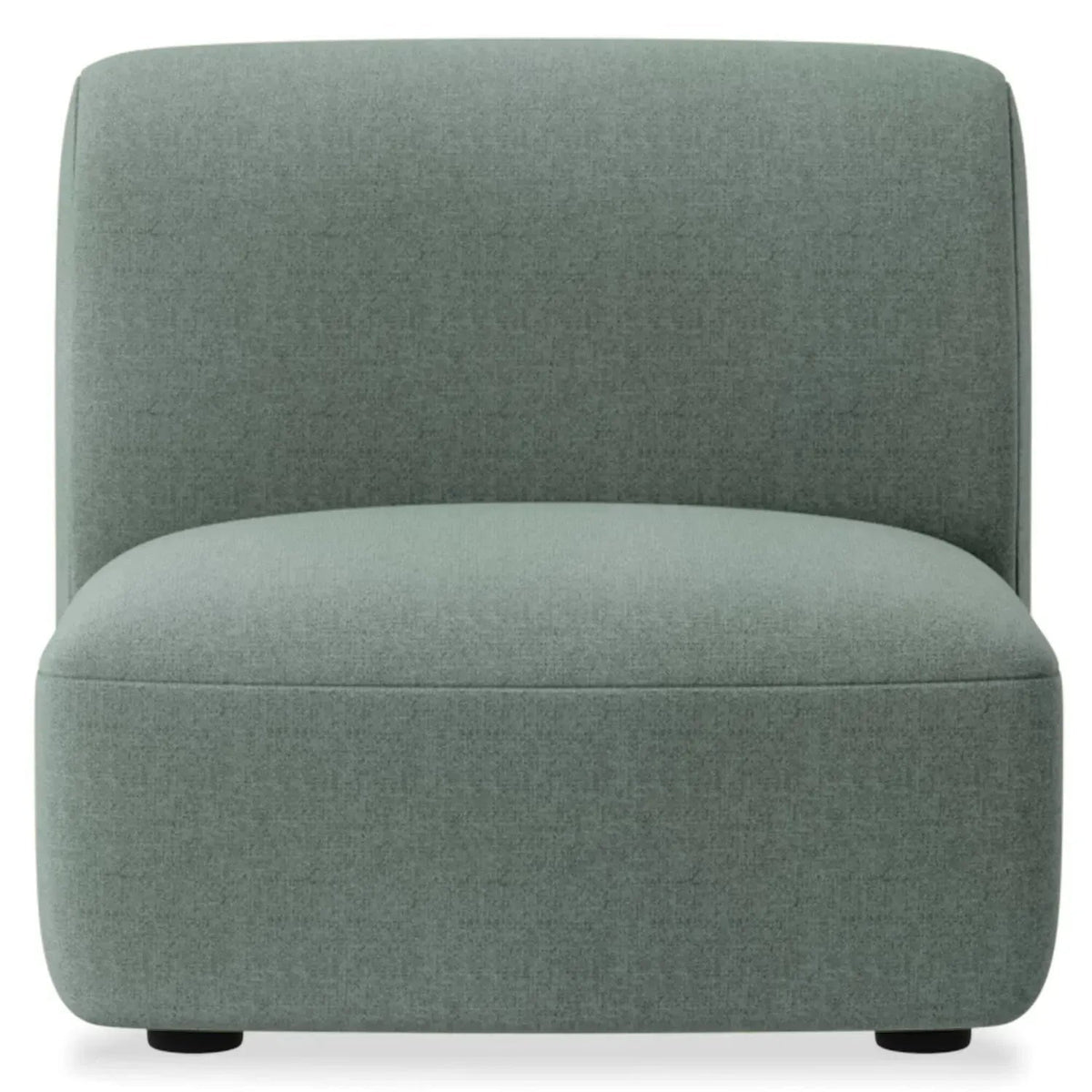 Modern Mixed Weave Fabric Modular Armless 1 Seater Sofa PETALS