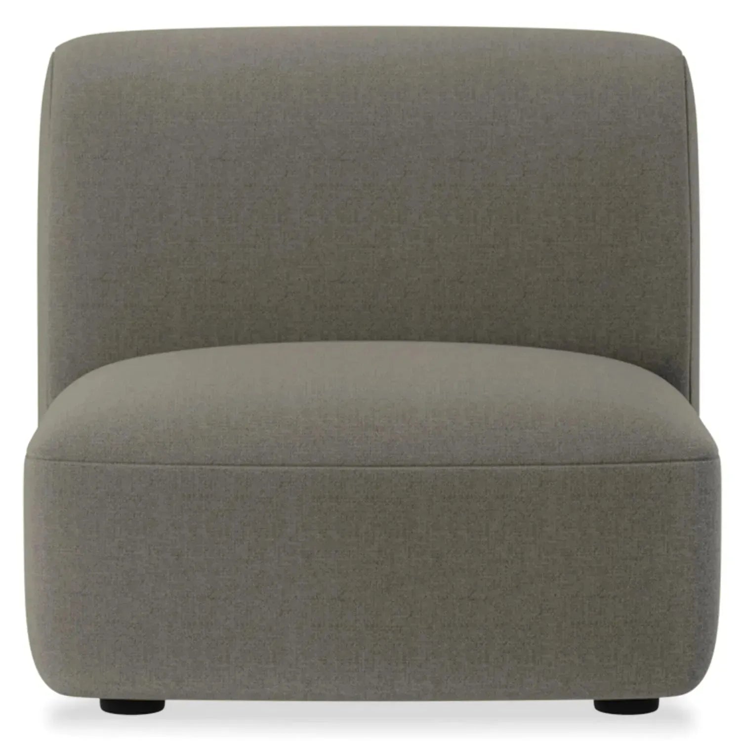 Modern Mixed Weave Fabric Modular Armless 1 Seater Sofa PETALS