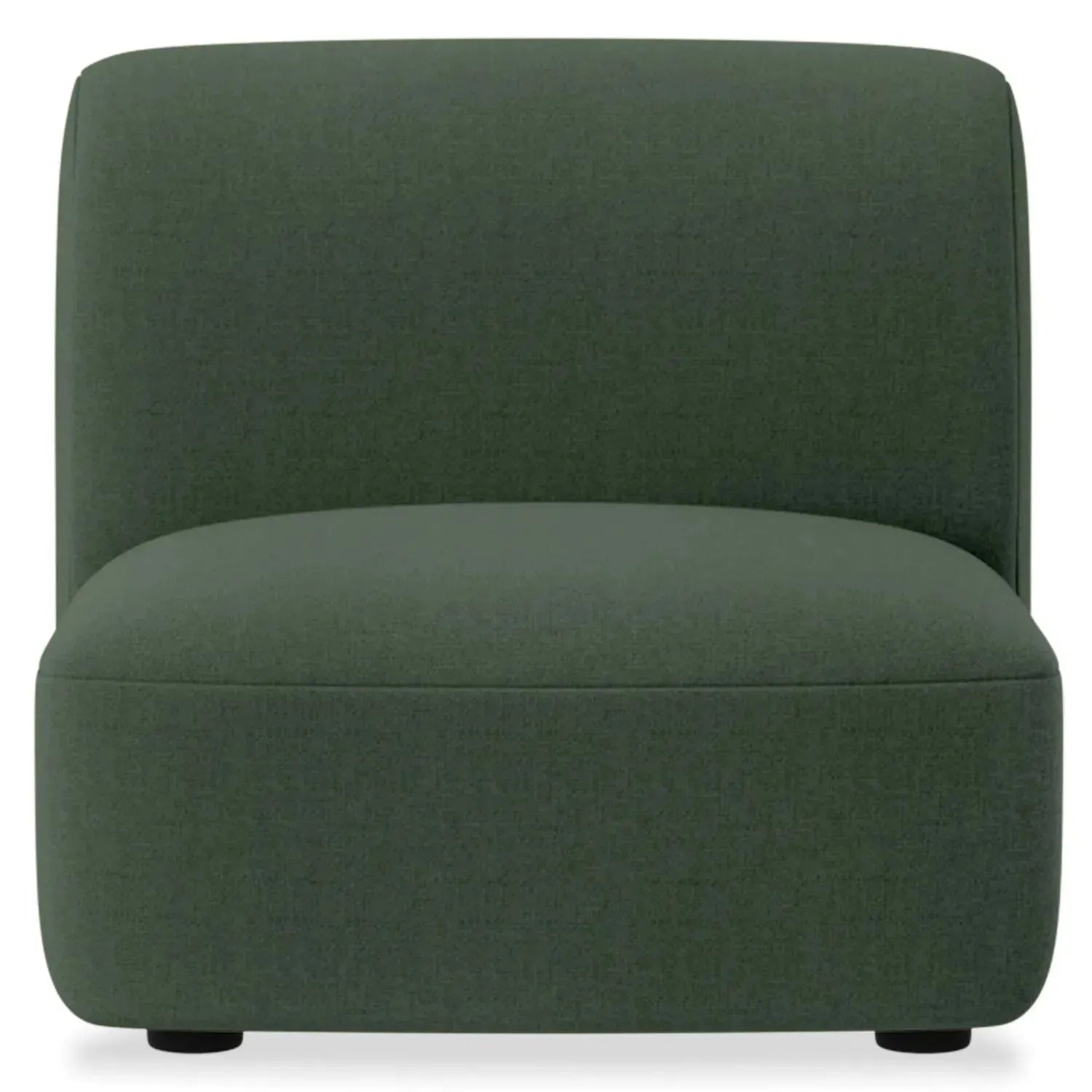 Modern Mixed Weave Fabric Modular Armless 1 Seater Sofa PETALS