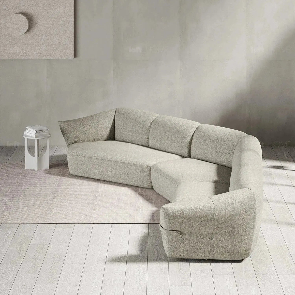 Modern Mixed Weave Fabric Modular Corner 1 Seater Sofa PETALS